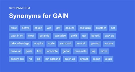 gain übersetzung|what's another word for gain.